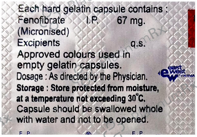 Fenobate 67mg Capsule 10s