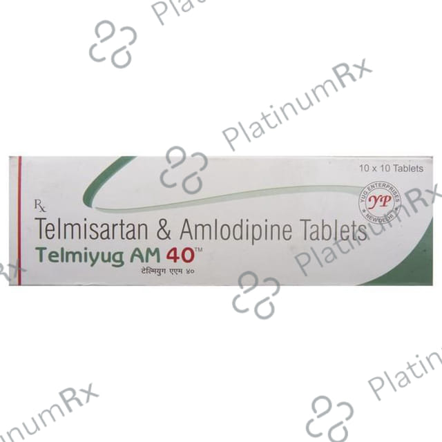 Telmiyug AM 40 Tablet