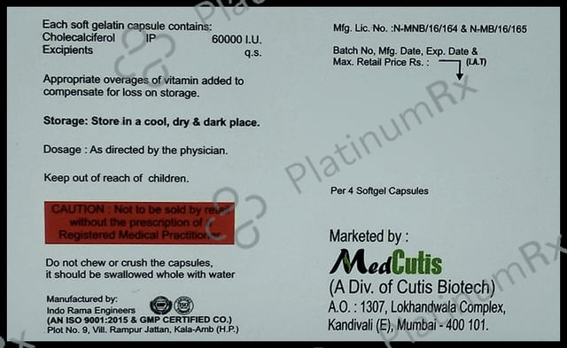 Surelite D3 Soft Gelatin Capsule