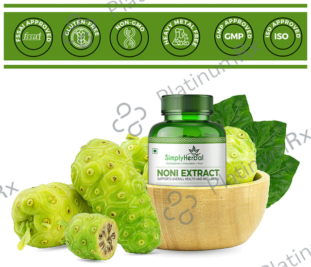 Simply Herbal Noni Extract Vegetarian Capsules
