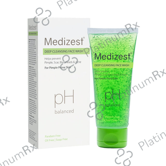 Medizest Deep Cleansing Face Wash (100ml Each) 1 Tube