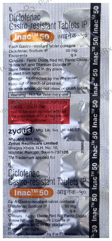 Inac 50mg Tablet 10s