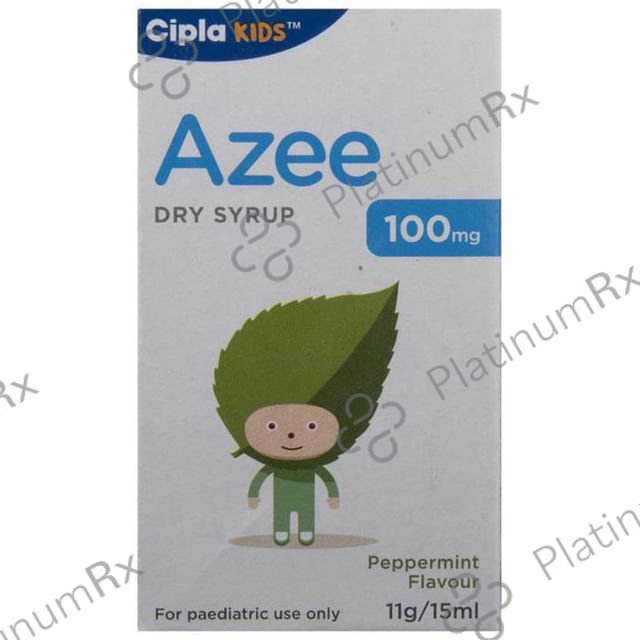 Azee 100mg Dry Syrup Peppermint 15ml
