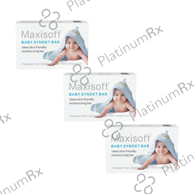 Maxisoft Baby Syndet Bar (75gm Each) 3 units