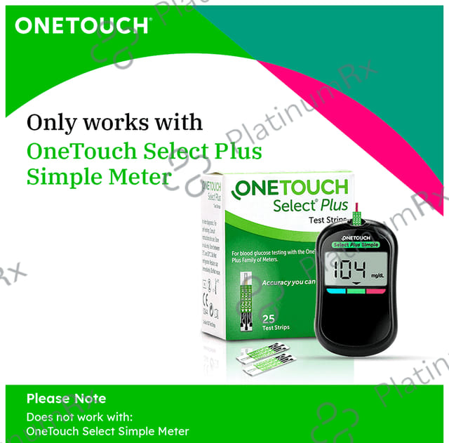 OneTouch Select Plus Test Strip Green 25s