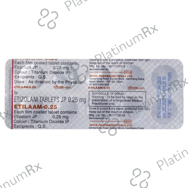 Etilaam 0.25 Tablet