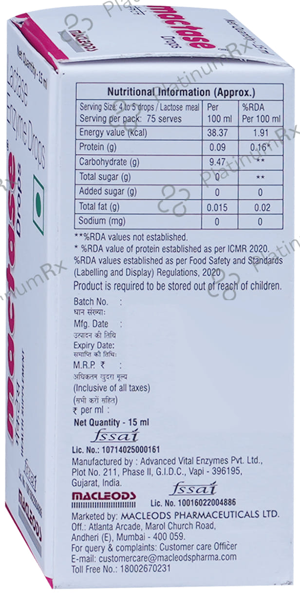 Mactase 3000 CFU Drop 15ml