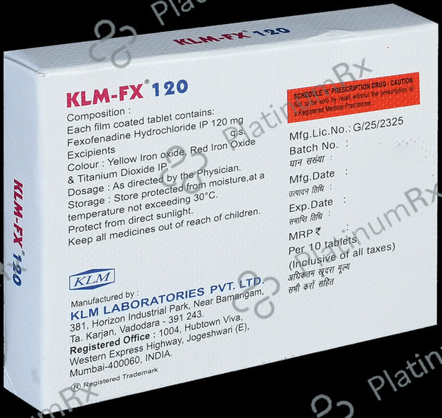 KLM FX 120mg Tablet 10s
