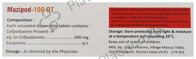 Mazipod 100mg DT Tablet 10s