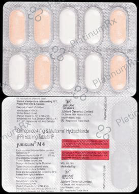 Jubiglim M 4mg/500mg Tablet