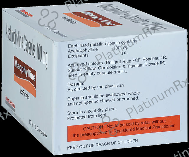 Macphylline 100mg Capsule 10s