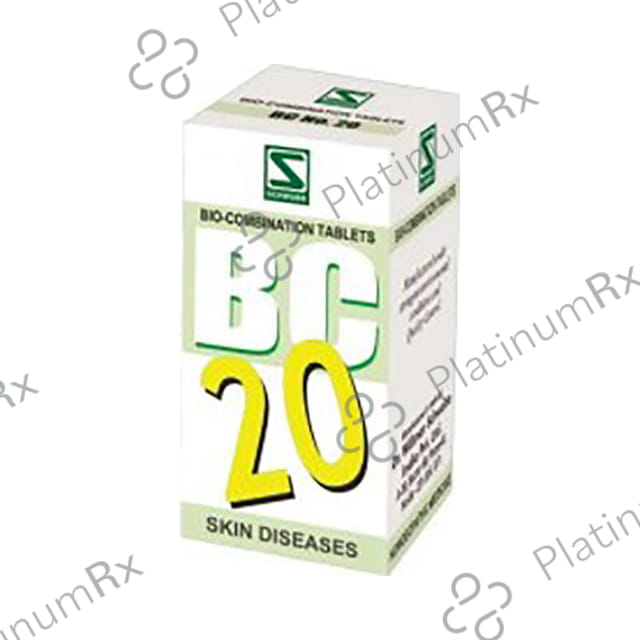 Dr Willmar Schwabe India Bio-Combination 20 (BC 20) Tablet 550 gm