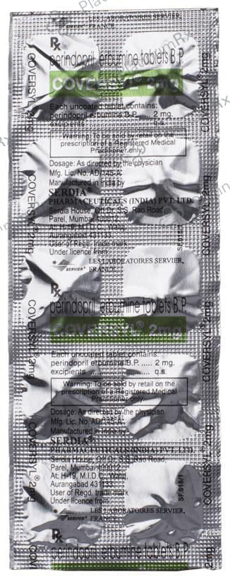 Coversyl 2mg Tablet 10s