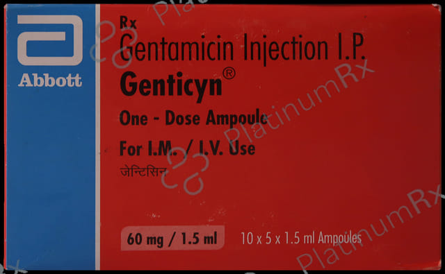 Genticyn 60mg Injection 1.5ml
