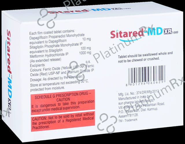 Sitared MD XR 10/1000/100mg Tablet 7s