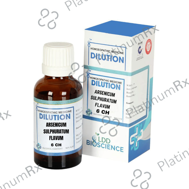 LDD Bioscience Arsenicum Sulphuratum Flavum Dilution 6 CH 30 ml