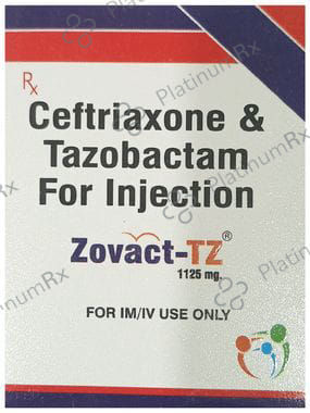 Zovact TZ 1000/125mg Injection 1s