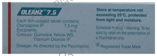 Oleanz 7.5mg Tablet 10s