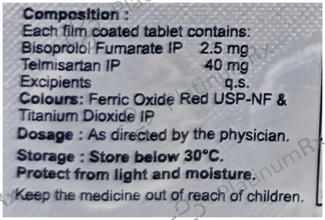 Besicor T 2.5/40mg Tablet 10s