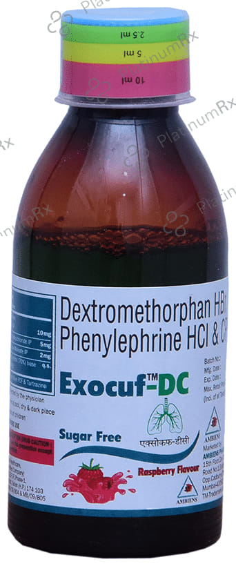 Exocuf-DC Syrup Raspberry Sugar Free