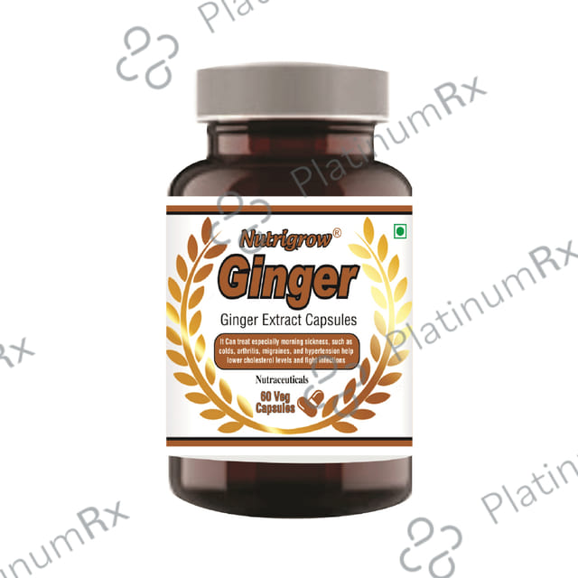 Nutrigrow Ginger Veg Capsule (60 Each) 1 Bottle