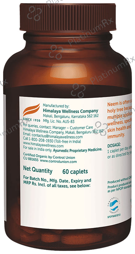 Himalaya Organic Neem Caplet 60s