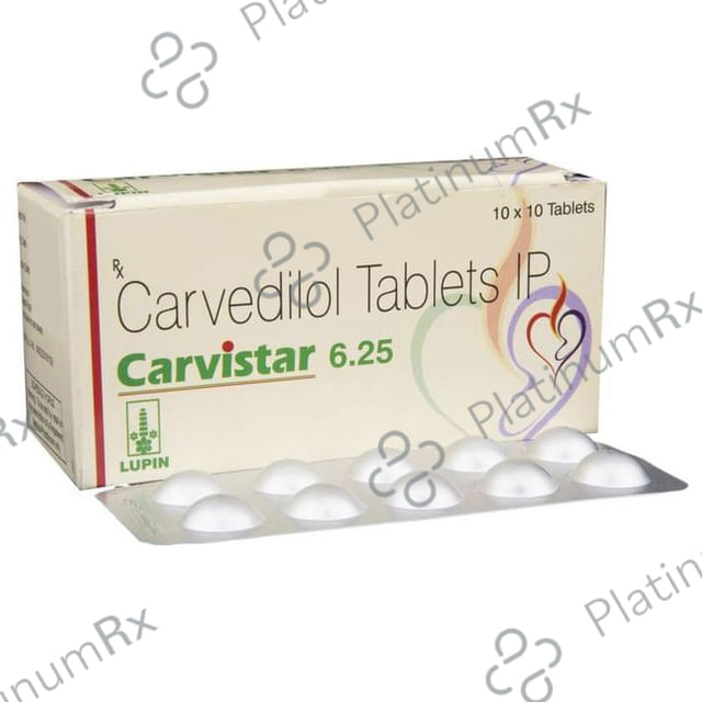Carvistar 6.25mg Tablet 15s