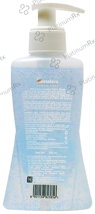 Himalaya Oil Clear Lemon Face Wash 200 ml