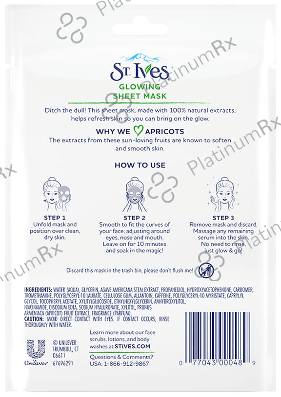 St. Ives Glowing Sheet Mask