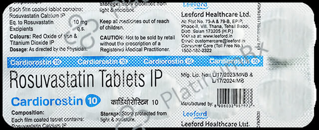 Cardiorostin 10mg Tablet 10s