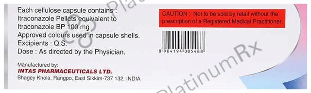 Itaspor 100mg Capsule 10s
