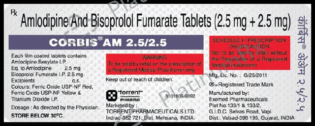 Corbis AM 2.5/2.5mg Tablet