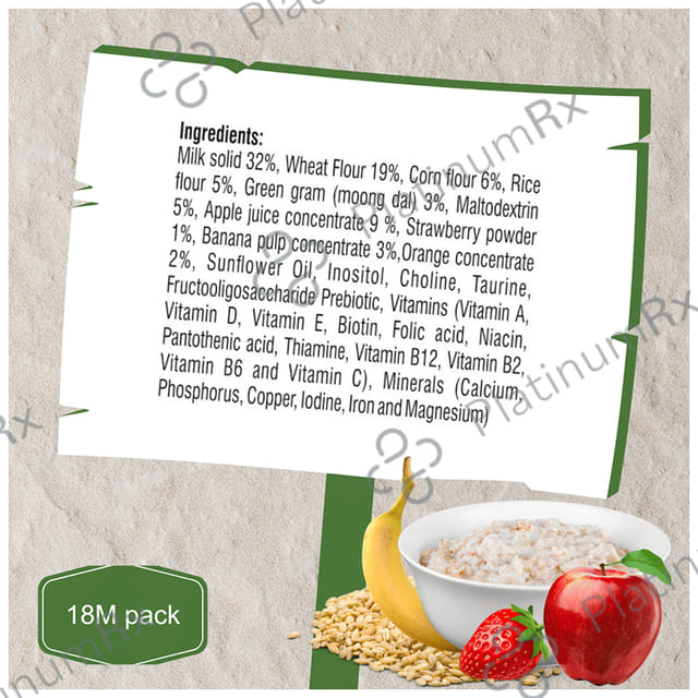 GrainyLac Multi Grain Multi Fruit with Milk for 18+ Months Powder Multi Flavours