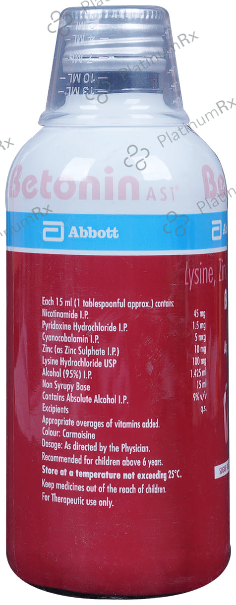 Betonin Ast Sugar Free Syrup 210ml