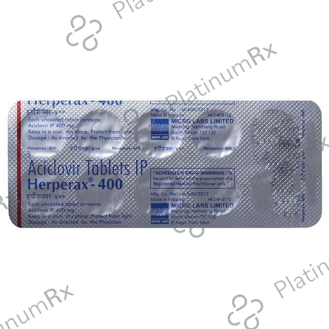 Herperax 400mg Tablet 10s
