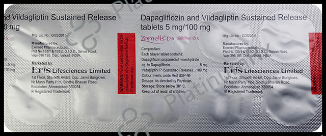 Zomelis D 5/100mg Tablet SR 10s