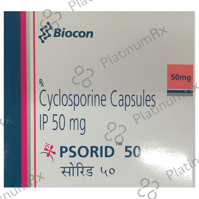 Psorid 50mg Capsule 5s