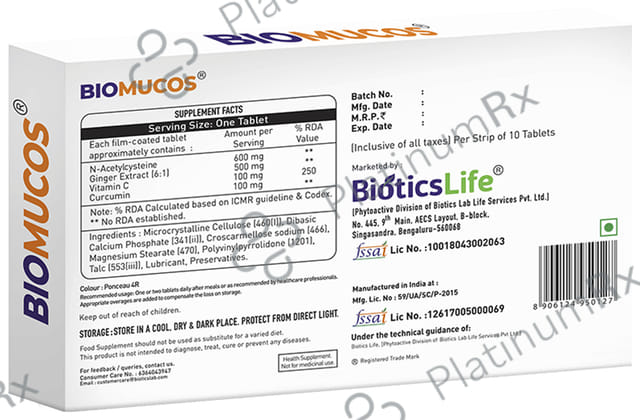 BioticsLife Biomucos Tablet