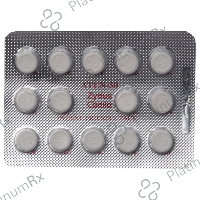 Aten 50mg Tablet 14s