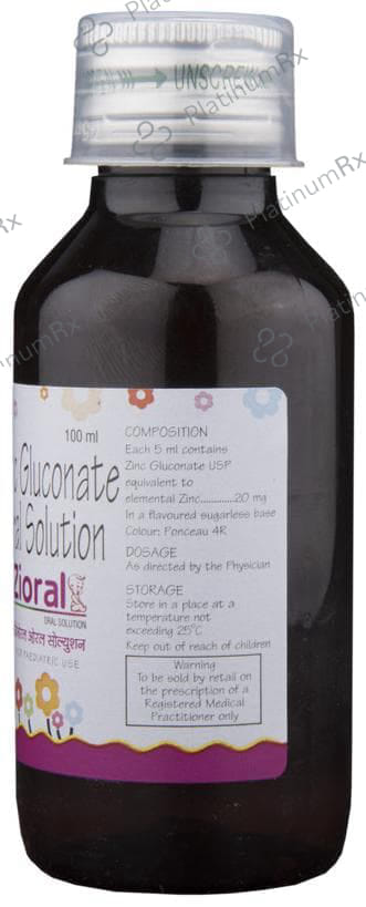Zioral 20mg Oral Solution 100ml