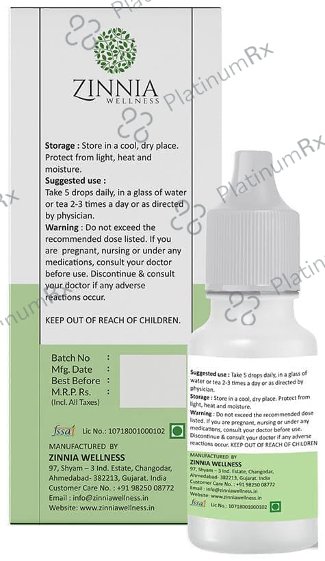 Zinnia Wellness Tulsi Drop