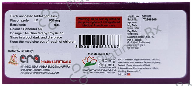 Fluconaz 100mg Tablet 4s