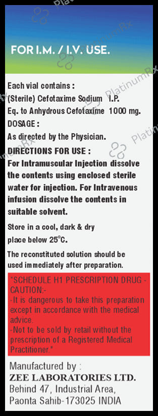 Seftoxim 1000 Injection