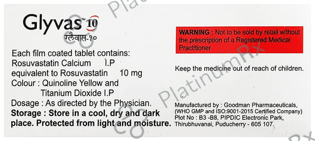 Glyvas 10mg Tablet 10s