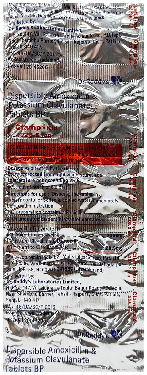 Clamp Kid 200/28.5mg Tablet 10s