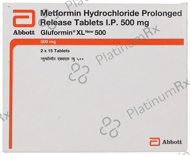New Gluformin XL 500 Tablet PR 15s