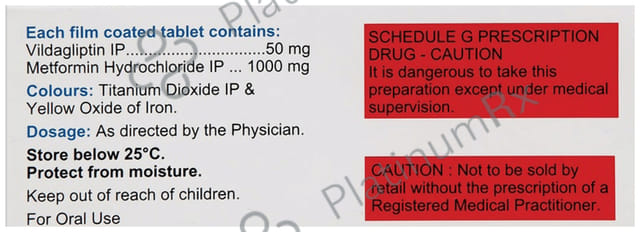 Cipvildin M 1000/50mg Tablet 15s
