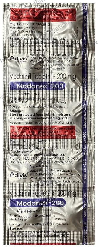 Modanex 200mg Tablet 10s