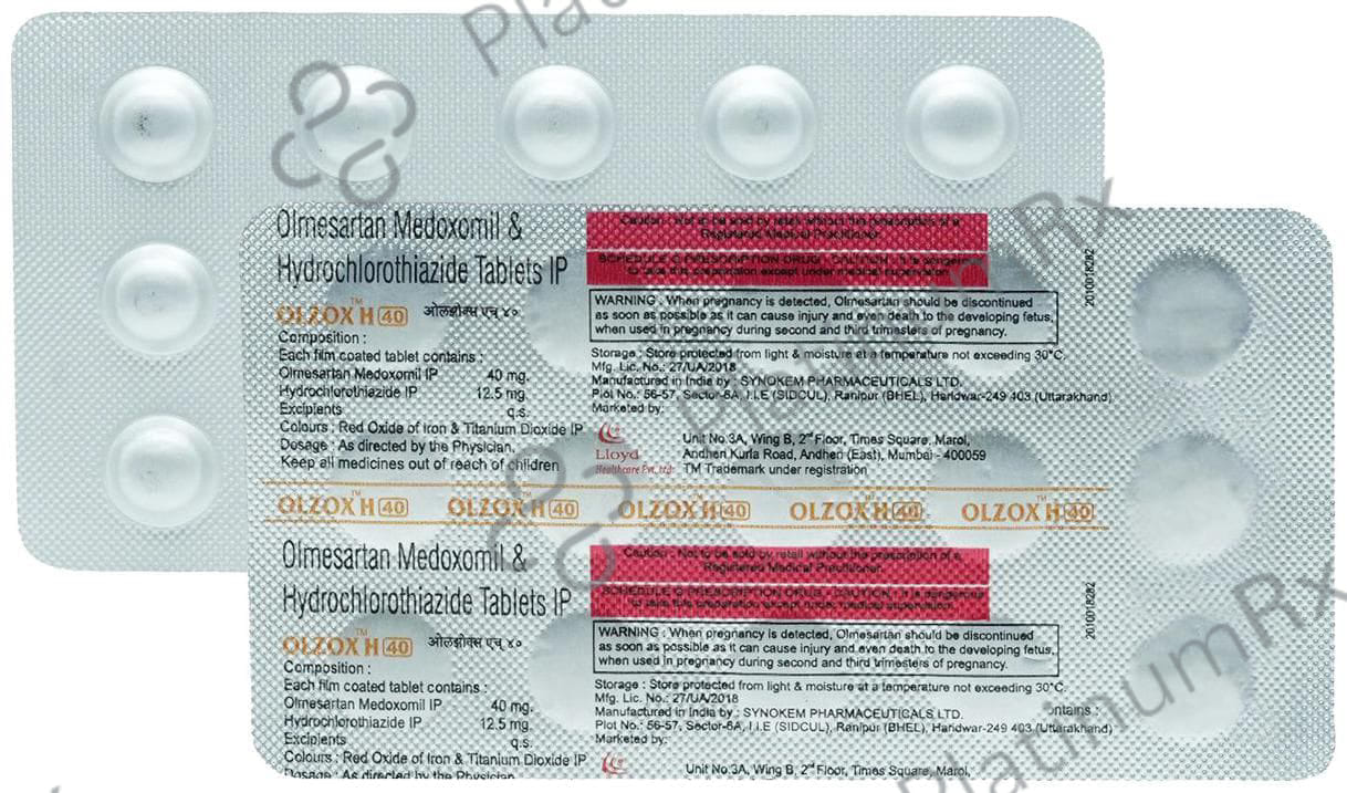 Olzox H 12.5/40mg Tablet 15s