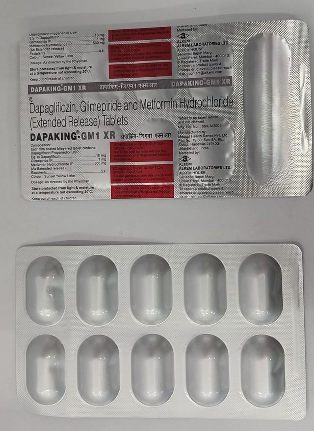 Dapaking GM 1/10/500mg XR Tablet 10s